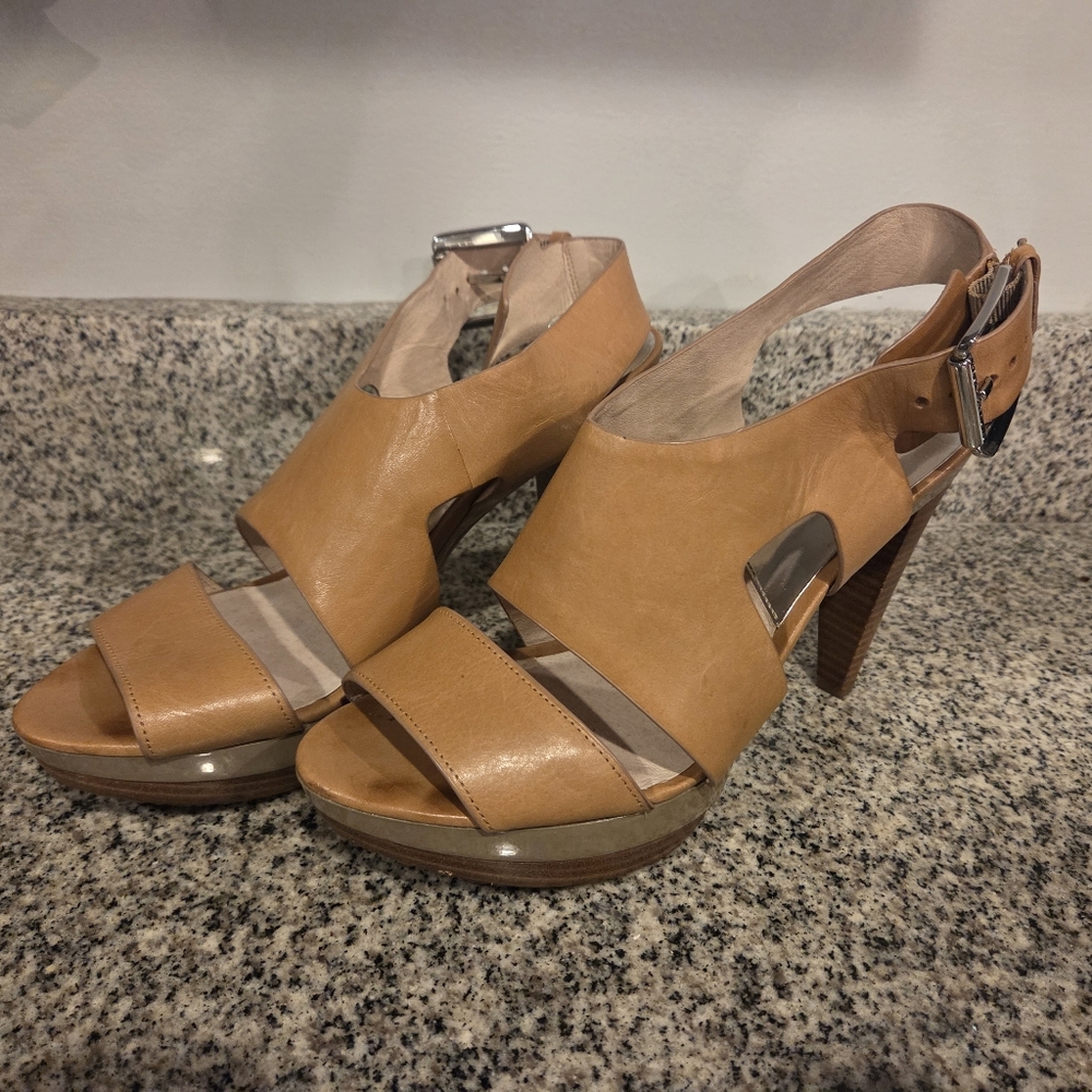 Michael Kors Tan Leather Women's Heels